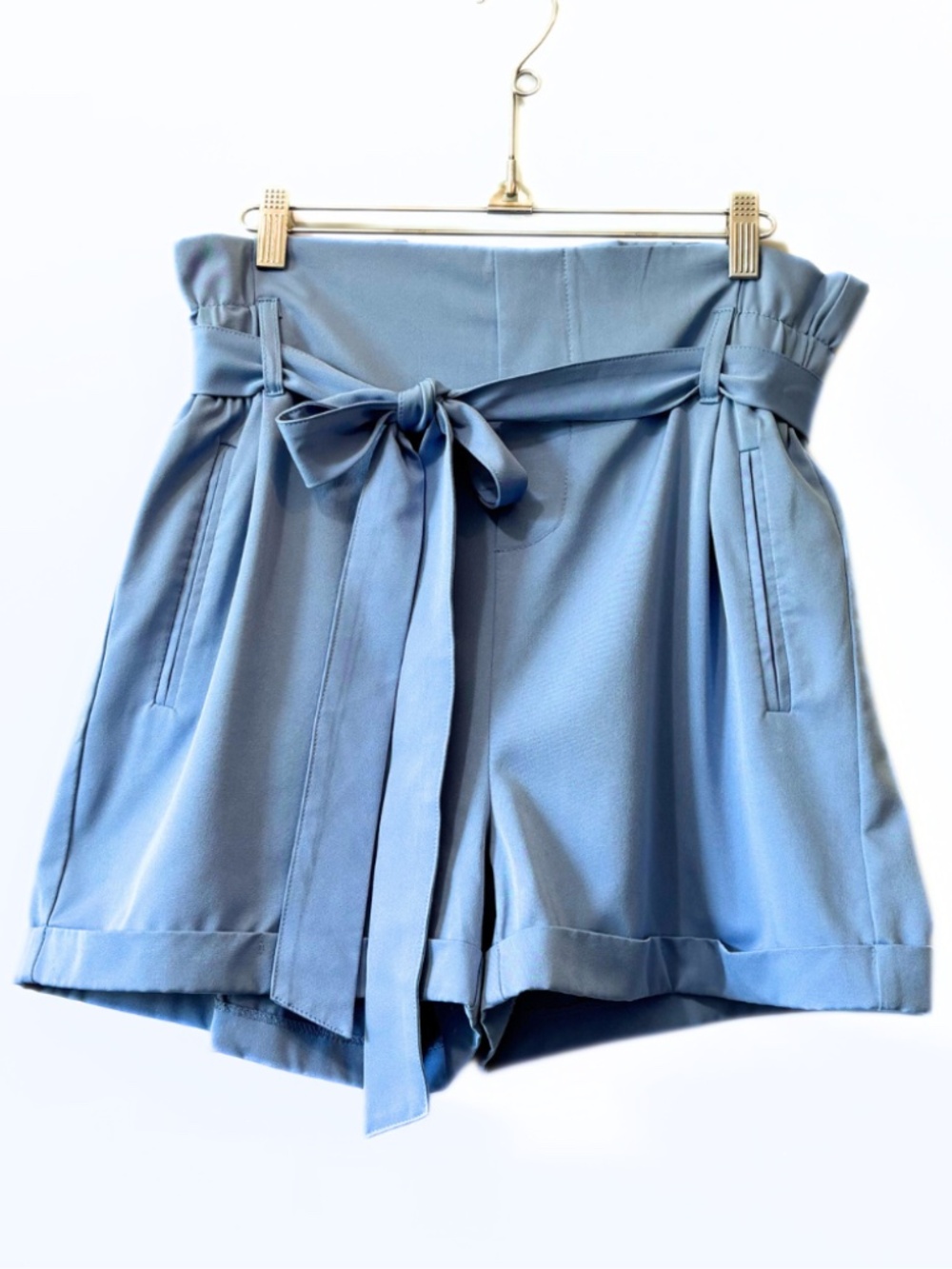 Streetwear Society High-Waisted Shorts Blue Size XL
